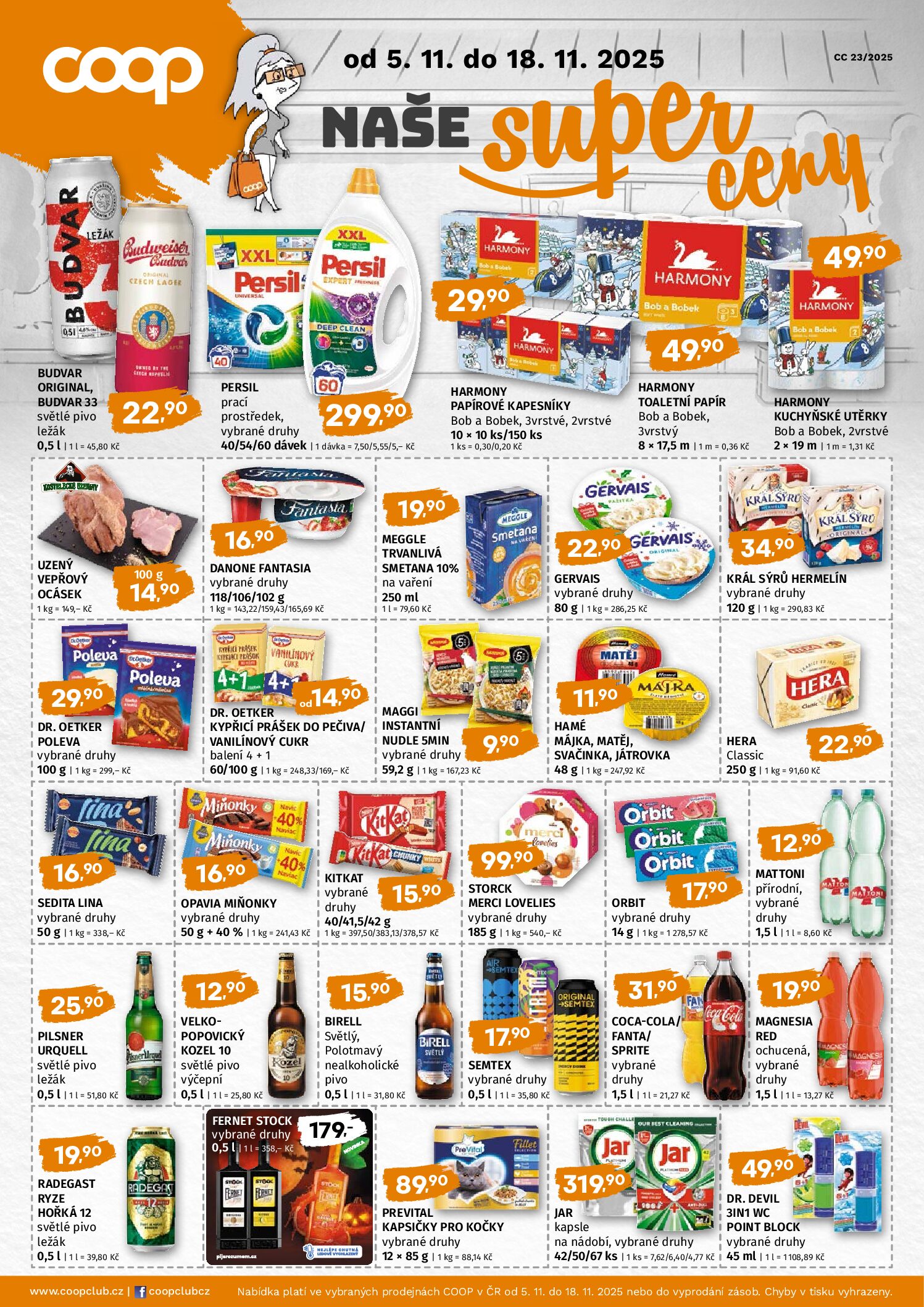 Leták Naše super ceny