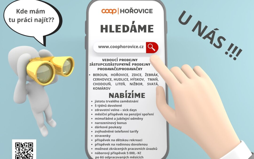 HLEDÁME PRÁVĚ VÁS