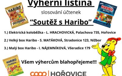 VYHODNOCENÍ „SOUTĚŽ S HARIBO“