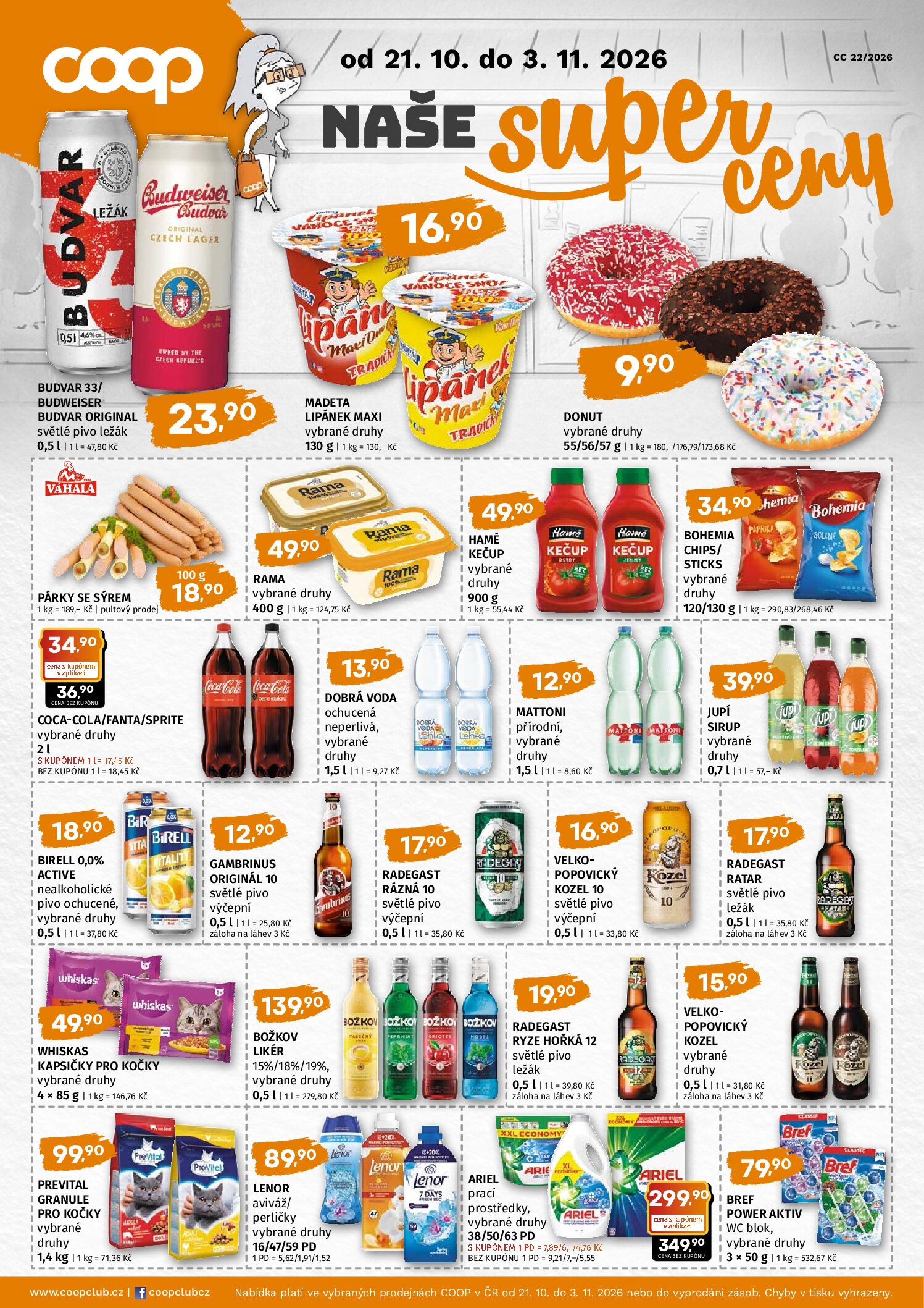 Leták Naše super ceny