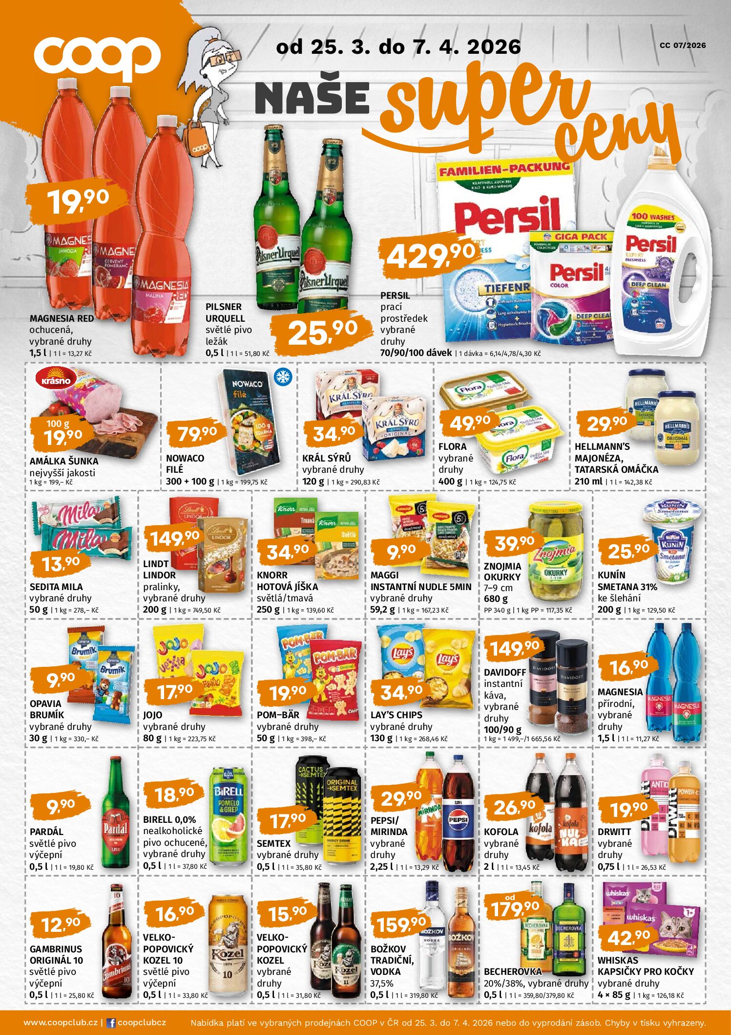 Leták Naše super ceny