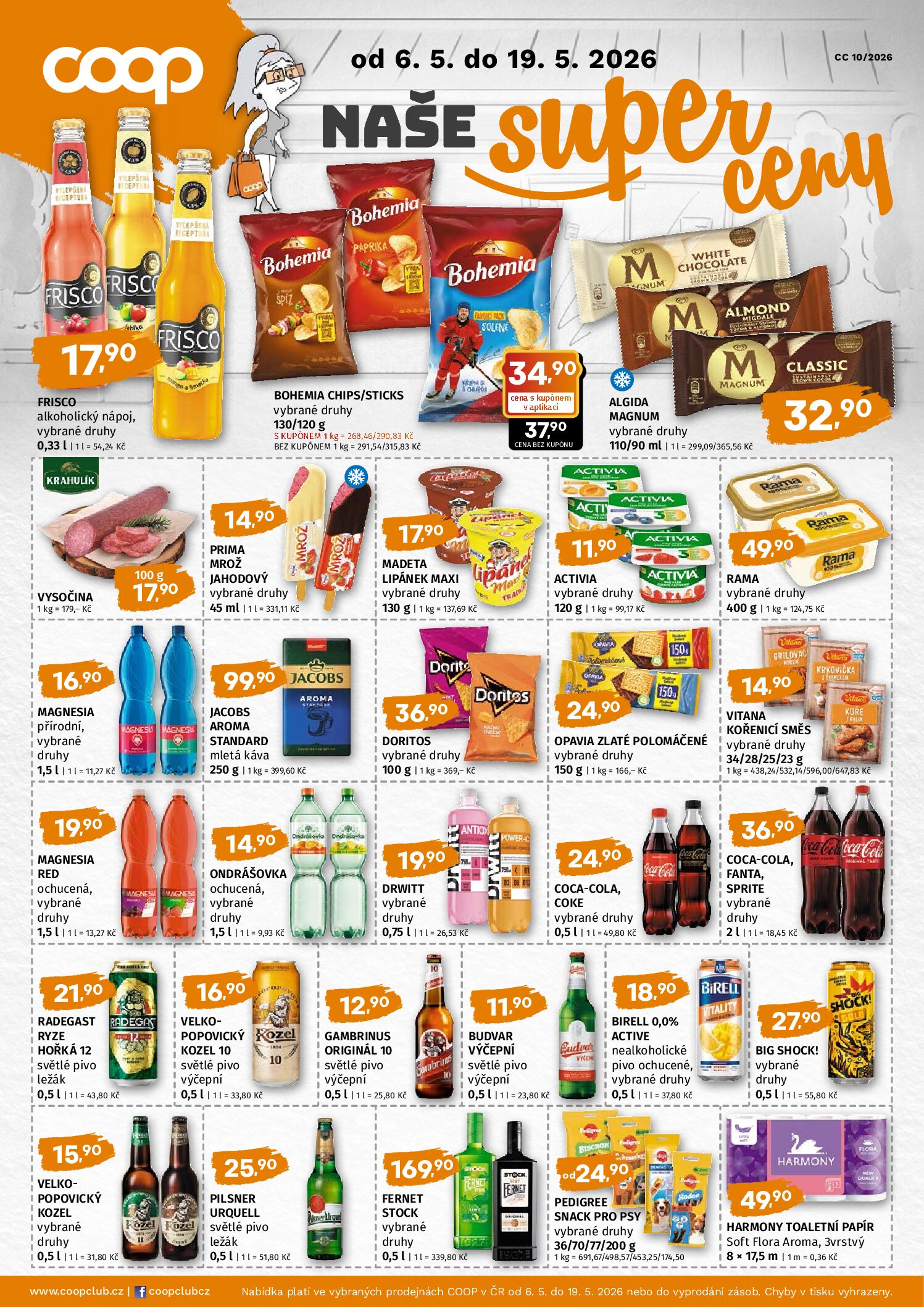 Leták Naše super ceny