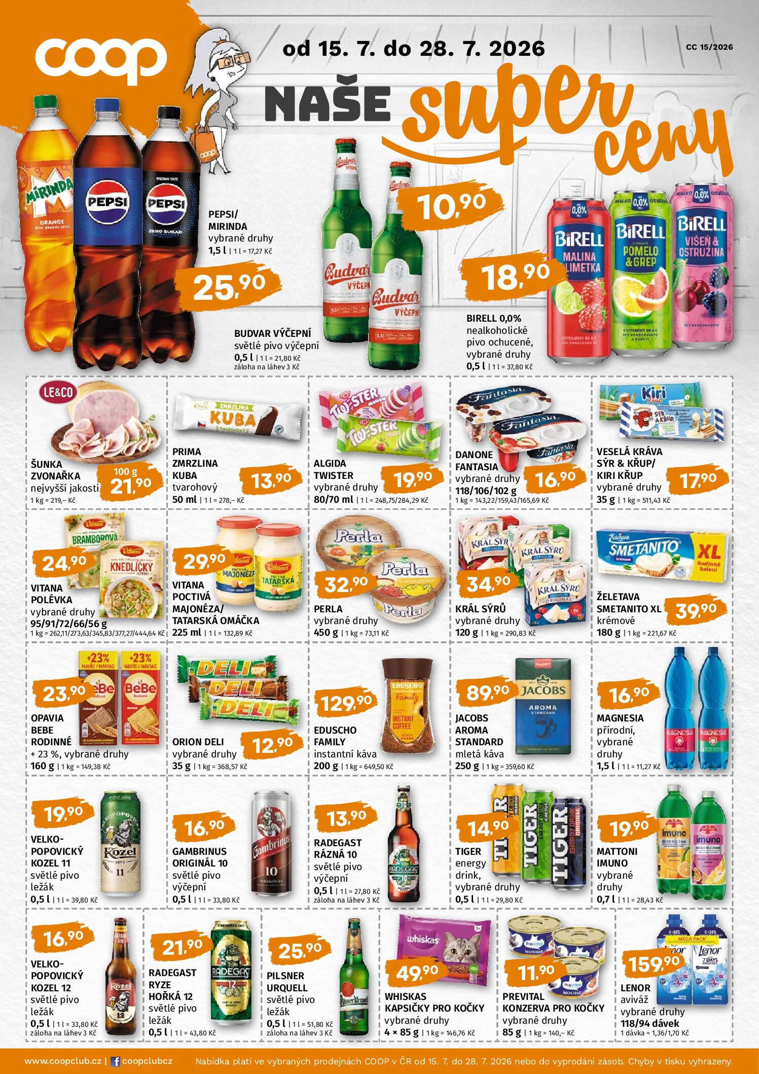 Leták Naše super ceny