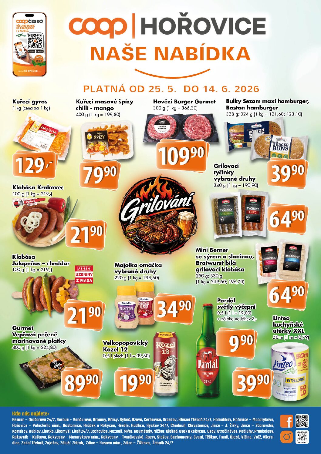 Leták COOP Hořovice