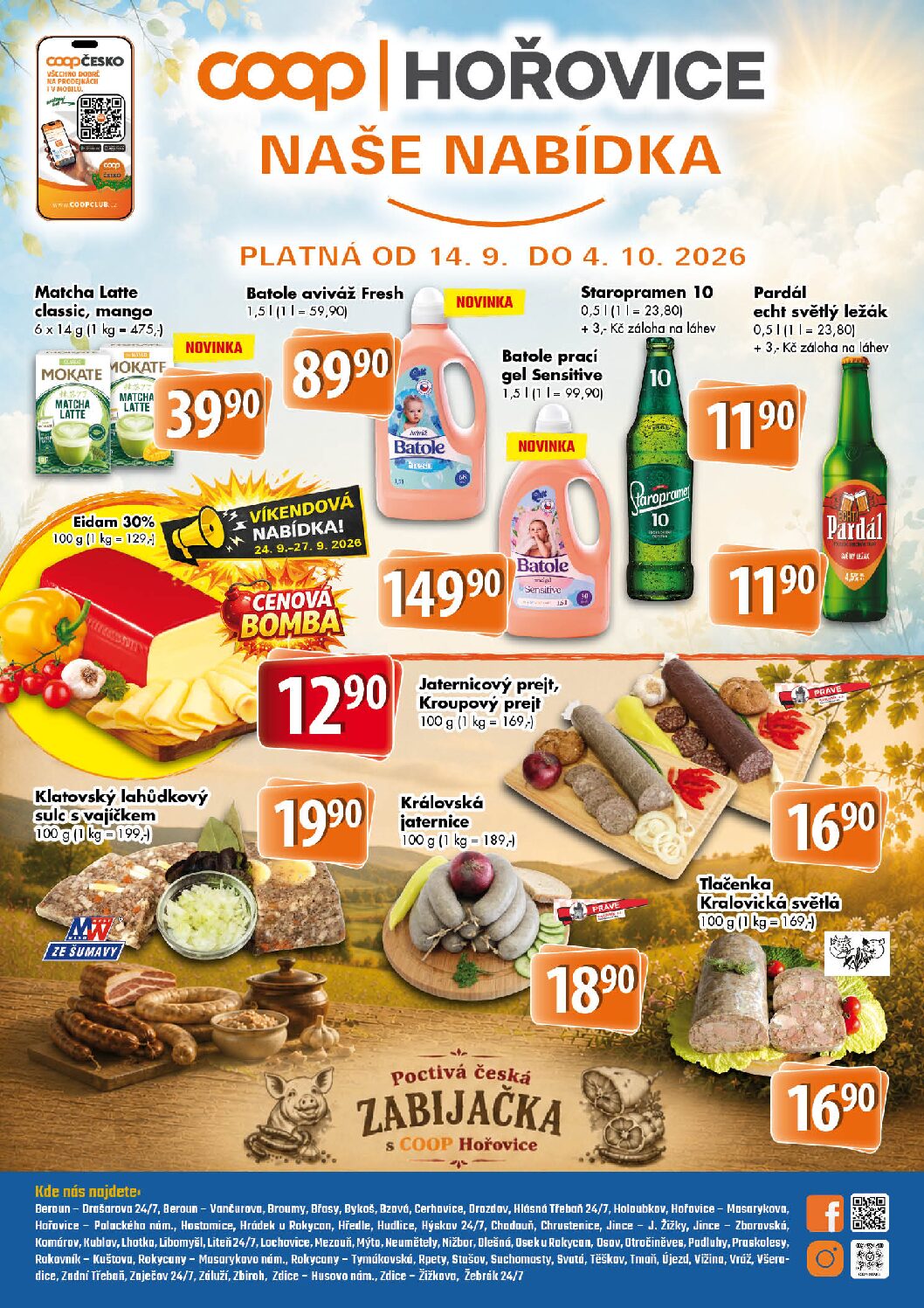 Leták COOP Hořovice