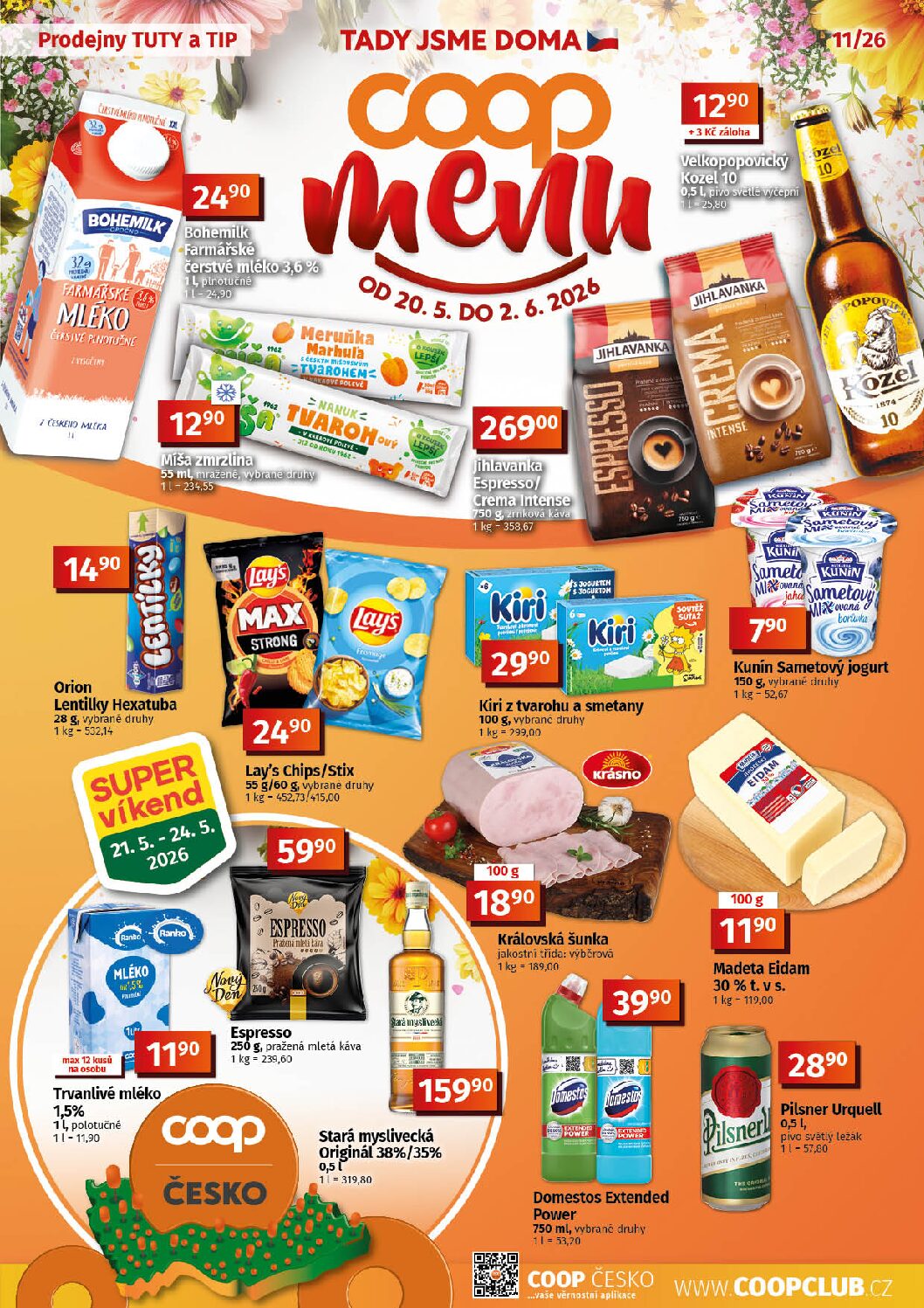 Leták Menu