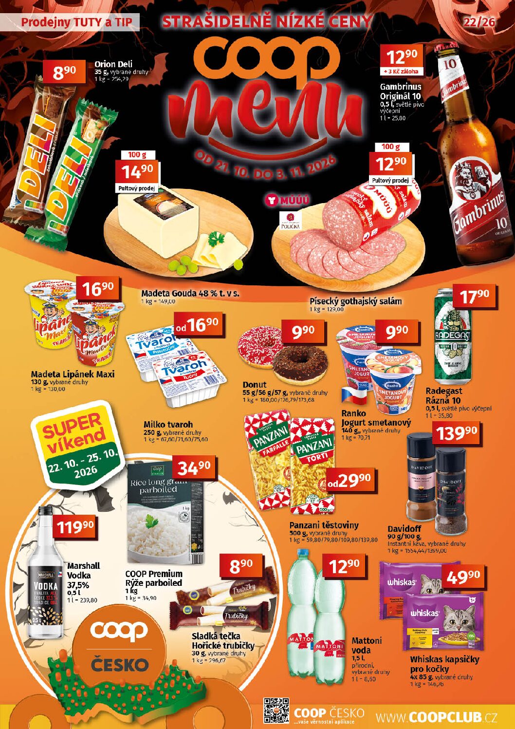 Leták Menu