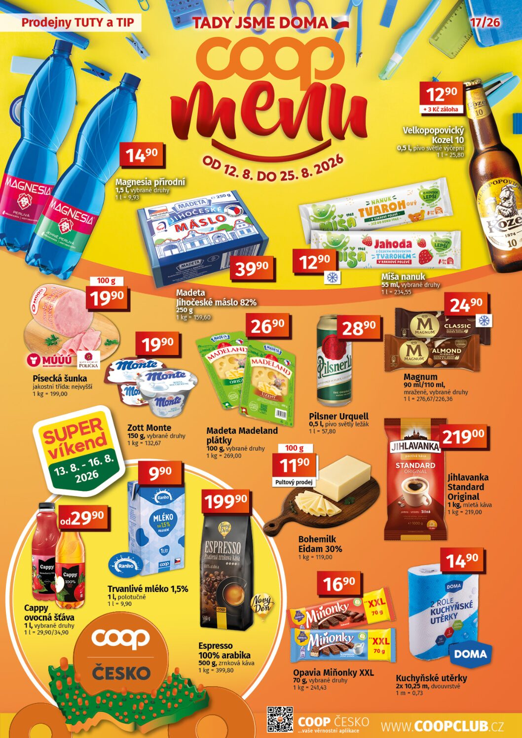 Leták Menu