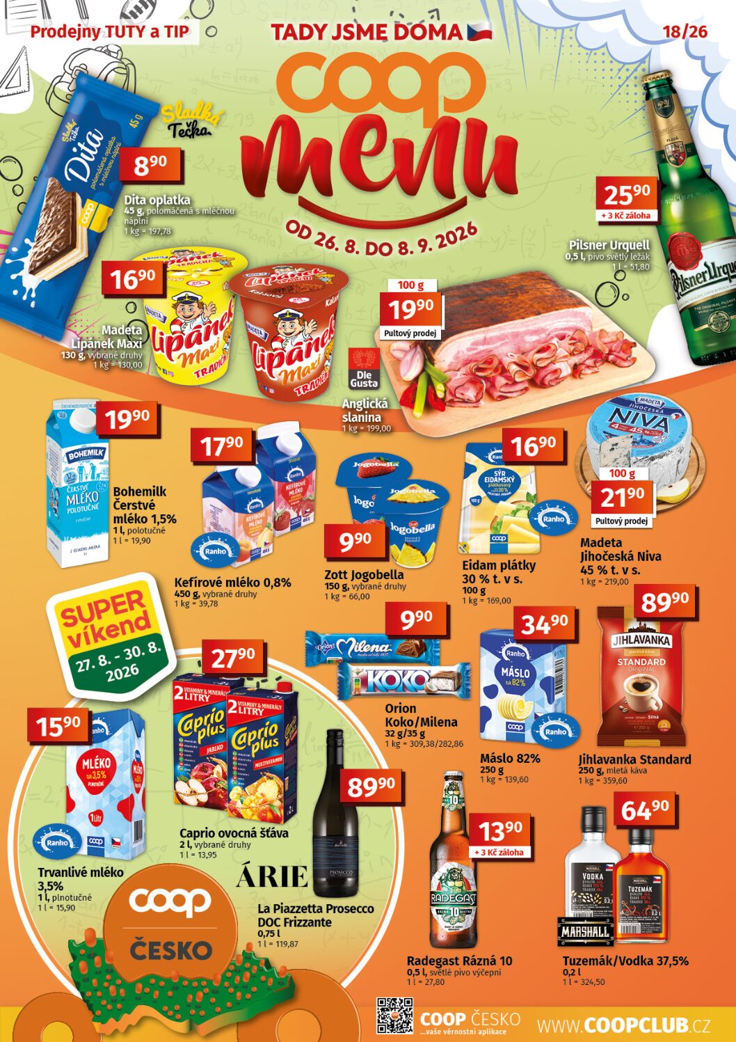Leták Menu