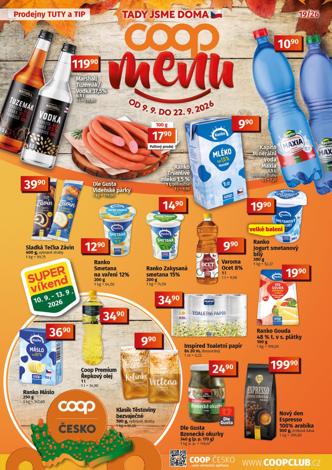 Leták Menu