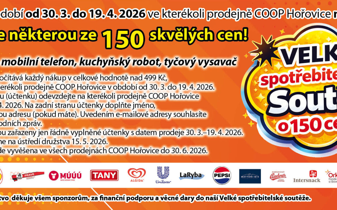 VELKÁ SPOTŘEBITELSKÁ SOUTĚŽ 2026