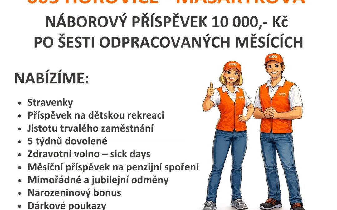 Zástupce / Zástupkyně vedoucí prodejny 003 Hořovice – Masarykova