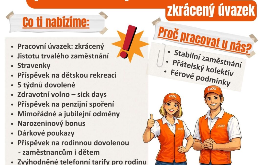 Prodejna 054 HÝSKOV – zkrácený úvazek