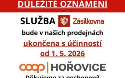 Zrušení služby ZÁSILKOVNA