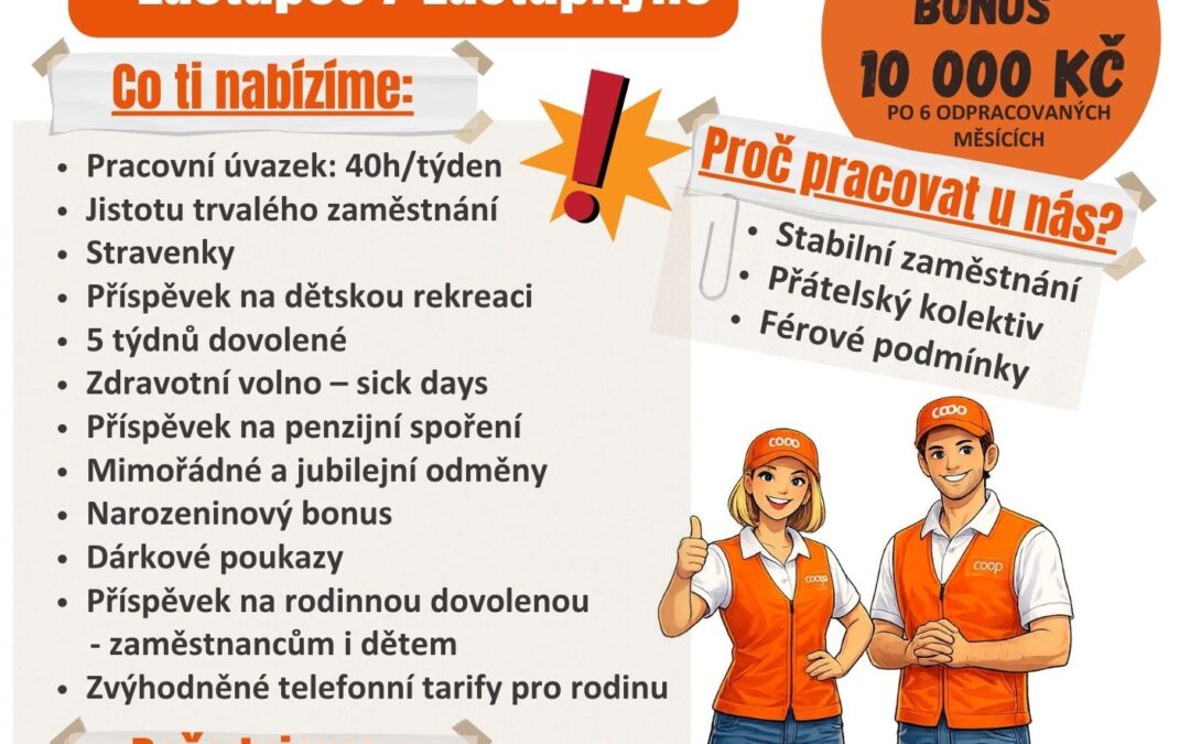 ZÁSTUPCE / ZÁSTUPKYNĚ BEROUN 24/7 Drašarova