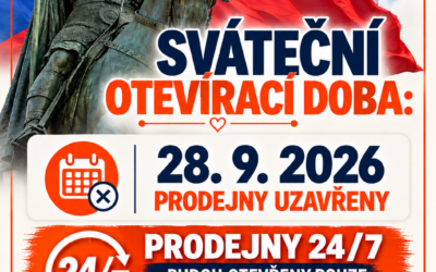 SVÁTEČNÍ OTEVÍRACÍ DOBA